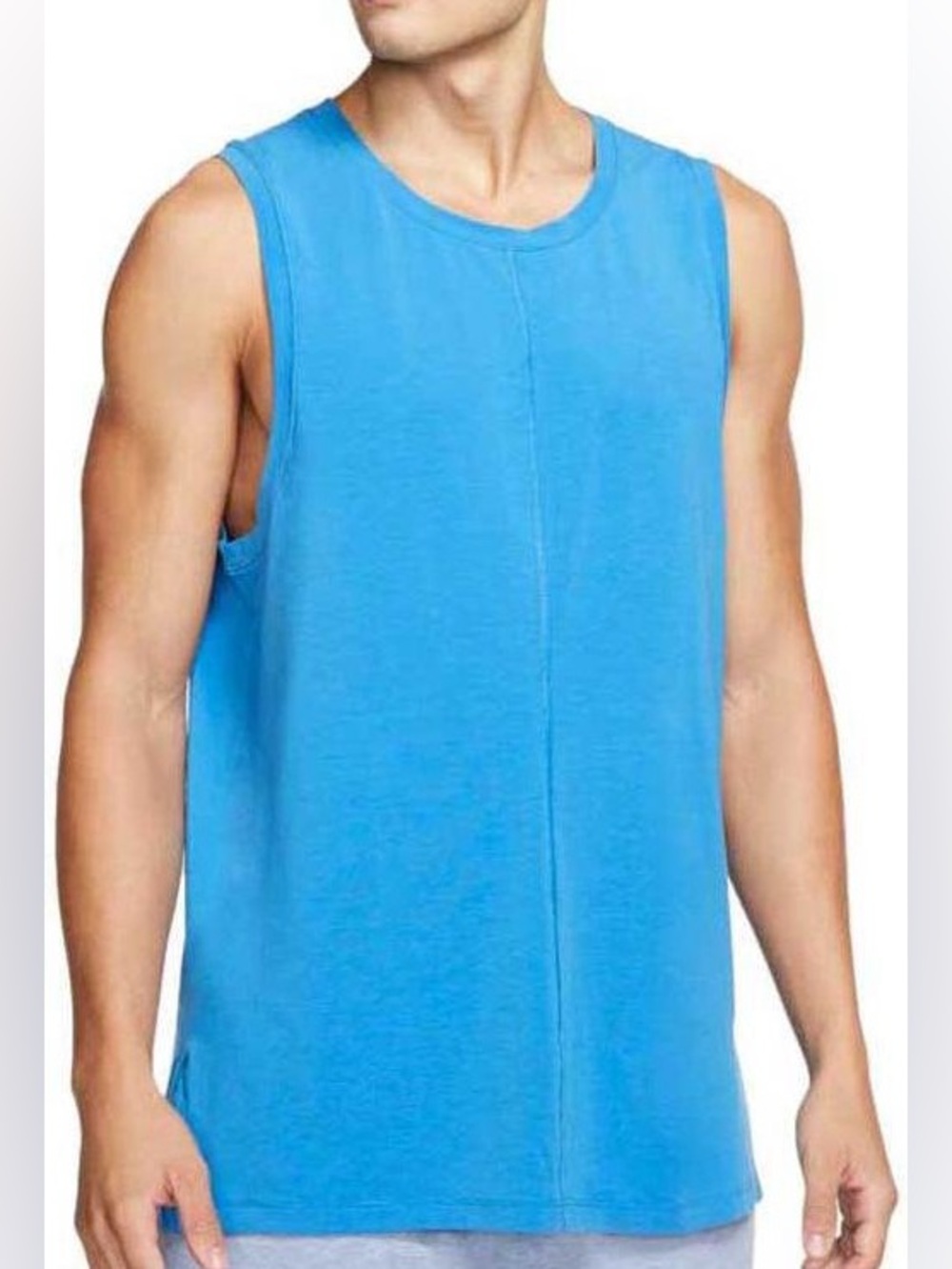 Mens Nike Yoga Blue Dri-FIT Athletic Tank Top XL